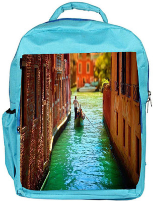 

Snoogg Eco Friendly Canvas Small Boat Designer Backpack Rucksack School Travel Unisex Casual Canvas Bag Bookbag Satchel 5 L Backpack(Blue)