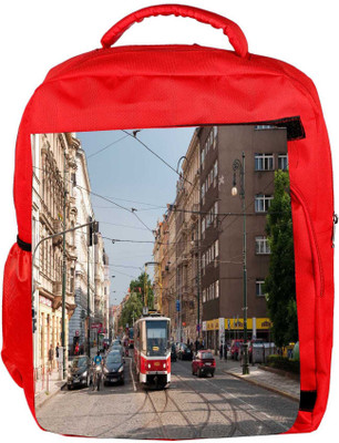 

Snoogg Eco Friendly Canvas Road Train Designer Backpack Rucksack School Travel Unisex Casual Canvas Bag Bookbag Satchel 5 L Backpack(Red)