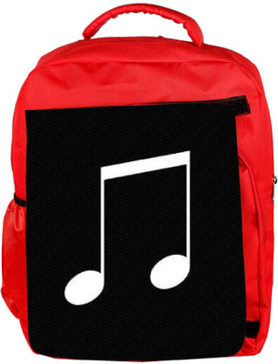 

Snoogg Eco Friendly Canvas Music Minimal Backpack Rucksack School Travel Unisex Casual Canvas Bag Bookbag Satchel 5 L Backpack(Red)