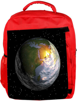 

Snoogg Eco Friendly Canvas Earth Backpack Rucksack School Travel Unisex Casual Canvas Bag Bookbag Satchel 5 L Backpack(Red)