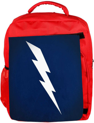 

Snoogg Eco Friendly Canvas White Lightning Vector Designer Backpack Rucksack School Travel Unisex Casual Canvas Bag Bookbag Satchel 5 L Backpack(Red)