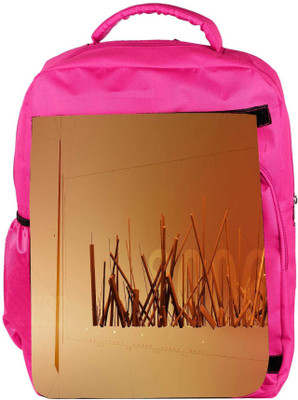 

Snoogg Eco Friendly Canvas Stocking Woods Designer Backpack Rucksack School Travel Unisex Casual Canvas Bag Bookbag Satchel 5 L Backpack(Pink)