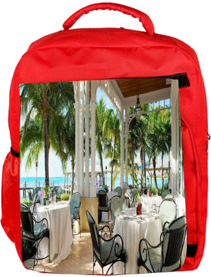 

Snoogg Eco Friendly Canvas Black Chairs Designer Backpack Rucksack School Travel Unisex Casual Canvas Bag Bookbag Satchel 5 L Backpack(Red)