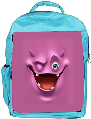 

Snoogg Eco Friendly Canvas Purple Devil Ghost 2685 Backpack Rucksack School Travel Unisex Casual Canvas Bag Bookbag Satchel 5 L Backpack(Blue)