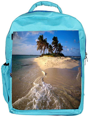 

Snoogg Eco Friendly Canvas Beach View Designer Backpack Rucksack School Travel Unisex Casual Canvas Bag Bookbag Satchel 5 L Backpack(Blue)