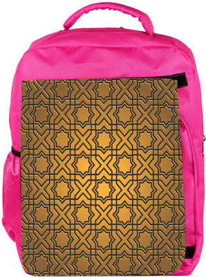 

Snoogg Eco Friendly Canvas Abstract Yellow Designer Backpack Rucksack School Travel Unisex Casual Canvas Bag Bookbag Satchel 5 L Backpack(Pink)