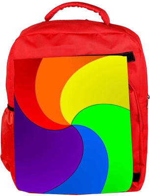 

Snoogg Eco Friendly Canvas Centric Energy Flow 2390 Backpack Rucksack School Travel Unisex Casual Canvas Bag Bookbag Satchel 5 L Backpack(Red)