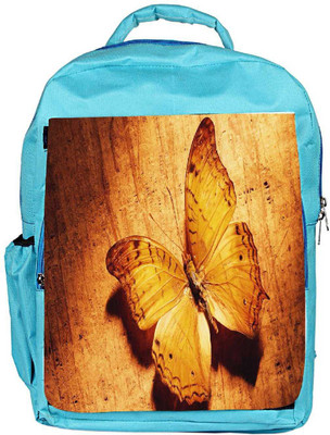 

Snoogg Eco Friendly Canvas Butterfly Designer Backpack Rucksack School Travel Unisex Casual Canvas Bag Bookbag Satchel 5 L Backpack(Blue)
