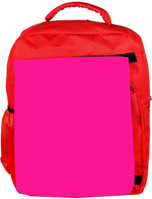 

Snoogg Eco Friendly Canvas Plain Pink Designer Backpack Rucksack School Travel Unisex Casual Canvas Bag Bookbag Satchel 5 L Backpack(Red)