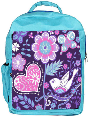 

Snoogg Eco Friendly Canvas Seamless Texture With Flowers Backpack Rucksack School Travel Unisex Casual Canvas Bag Bookbag Satchel 5 L Backpack(Blue)