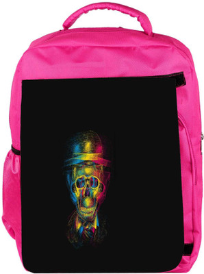 

Snoogg Eco Friendly Canvas Skull Blurry Backpack Rucksack School Travel Unisex Casual Canvas Bag Bookbag Satchel 5 L Backpack(Pink)
