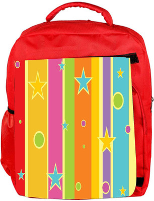 

Snoogg Eco Friendly Canvas Abstract Christmas Strings Designer Backpack Rucksack School Travel Unisex Casual Canvas Bag Bookbag Satchel 5 L Backpack(Red)