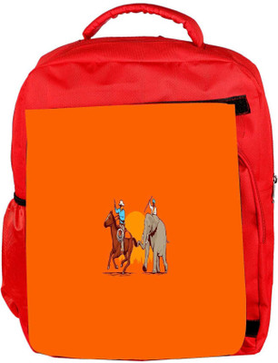 

Snoogg Eco Friendly Canvas Abstract Minimalistic Designer Backpack Rucksack School Travel Unisex Casual Canvas Bag Bookbag Satchel 5 L Backpack(Red)