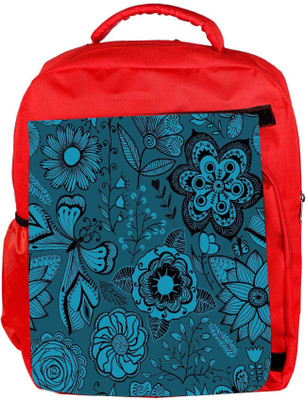 

Snoogg Eco Friendly Canvas Abstract Floral Background Backpack Rucksack School Travel Unisex Casual Canvas Bag Bookbag Satchel 5 L Backpack(Red)