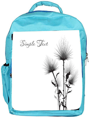 

Snoogg Eco Friendly Canvas Simple Text White Designer Backpack Rucksack School Travel Unisex Casual Canvas Bag Bookbag Satchel 5 L Backpack(Blue)