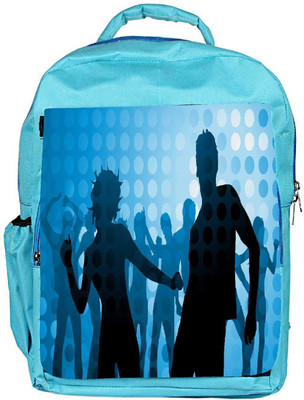 

Snoogg Eco Friendly Canvas Disco Party Designer Backpack Rucksack School Travel Unisex Casual Canvas Bag Bookbag Satchel 5 L Backpack(Blue)