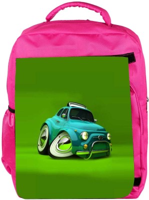 

Snoogg Eco Friendly Canvas Deformed Fiat 2621 Backpack Rucksack School Travel Unisex Casual Canvas Bag Bookbag Satchel 5 L Backpack(Pink)