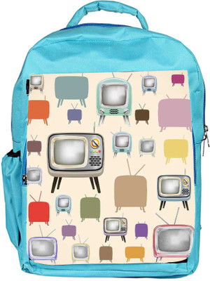 

Snoogg Eco Friendly Canvas Televison Vibes Backpack Rucksack School Travel Unisex Casual Canvas Bag Bookbag Satchel 5 L Backpack(Blue)