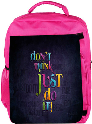 

Snoogg Eco Friendly Canvas Best Cool Typography Designer Backpack Rucksack School Travel Unisex Casual Canvas Bag Bookbag Satchel 5 L Backpack(Pink)