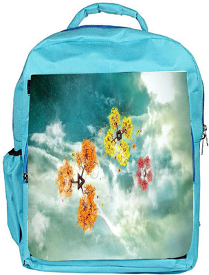 

Snoogg Eco Friendly Canvas Geometric Shapes Designer Backpack Rucksack School Travel Unisex Casual Canvas Bag Bookbag Satchel 5 L Backpack(Blue)