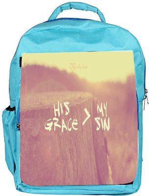 

Snoogg Eco Friendly Canvas Greater Grace Designer Backpack Rucksack School Travel Unisex Casual Canvas Bag Bookbag Satchel 5 L Backpack(Blue)