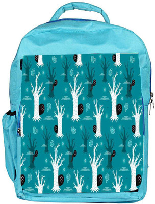 

Snoogg Eco Friendly Canvas Multiple Trees Designer Backpack Rucksack School Travel Unisex Casual Canvas Bag Bookbag Satchel 5 L Backpack(Blue)