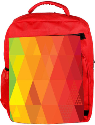 

Snoogg Eco Friendly Canvas Rhombuses 25600 2927 Backpack Rucksack School Travel Unisex Casual Canvas Bag Bookbag Satchel 5 L Backpack(Red)