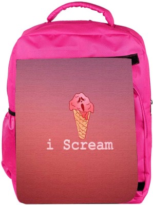 

Snoogg Eco Friendly Canvas I Scream Backpack Rucksack School Travel Unisex Casual Canvas Bag Bookbag Satchel 5 L Backpack(Pink)