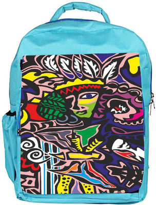 

Snoogg Eco Friendly Canvas Junglee Girl Designer Backpack Rucksack School Travel Unisex Casual Canvas Bag Bookbag Satchel 5 L Backpack(Blue)