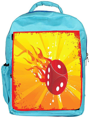 

Snoogg Eco Friendly Canvas Abstract Grunge Frame Of Vector Dice Backpack Rucksack School Travel Unisex Casual Canvas Bag Bookbag Satchel 5 L Backpack(Blue)