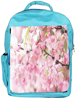 

Snoogg Eco Friendly Canvas White Small Flower Designer Backpack Rucksack School Travel Unisex Casual Canvas Bag Bookbag Satchel 5 L Backpack(Blue)
