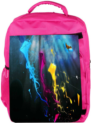 

Snoogg Eco Friendly Canvas Kreativni Grafika Designer Backpack Rucksack School Travel Unisex Casual Canvas Bag Bookbag Satchel 5 L Backpack(Pink)