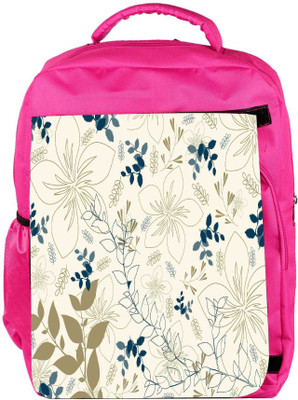 

Snoogg Eco Friendly Canvas Light Floral Design Designer Backpack Rucksack School Travel Unisex Casual Canvas Bag Bookbag Satchel 5 L Backpack(Pink)