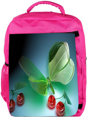 

Snoogg Eco Friendly Canvas Green Cyrstal Fly Designer Backpack Rucksack School Travel Unisex Casual Canvas Bag Bookbag Satchel 5 L Backpack(Pink)
