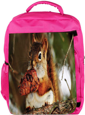 

Snoogg Eco Friendly Canvas Squaril Eating Designer Backpack Rucksack School Travel Unisex Casual Canvas Bag Bookbag Satchel 5 L Backpack(Pink)