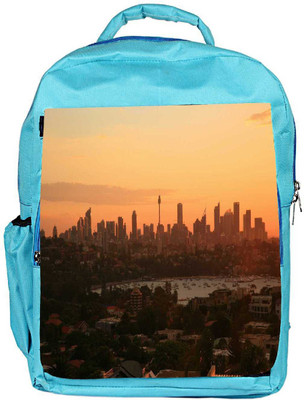

Snoogg Eco Friendly Canvas City At Night Designer Backpack Rucksack School Travel Unisex Casual Canvas Bag Bookbag Satchel 5 L Backpack(Blue)