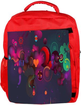

Snoogg Eco Friendly Canvas Funny Hearts Designer Backpack Rucksack School Travel Unisex Casual Canvas Bag Bookbag Satchel 5 L Backpack(Red)