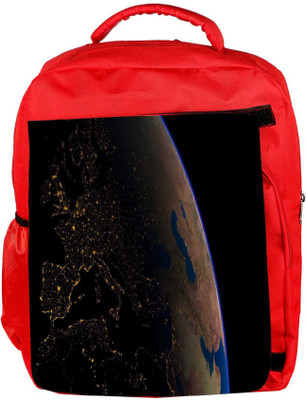 

Snoogg Eco Friendly Canvas Earth Filled With Water Designer Backpack Rucksack School Travel Unisex Casual Canvas Bag Bookbag Satchel 5 L Backpack(Red)