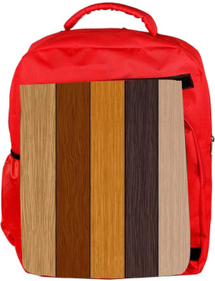 

Snoogg Eco Friendly Canvas Color Wood Samples Vector Backpack Rucksack School Travel Unisex Casual Canvas Bag Bookbag Satchel 5 L Backpack(Red)