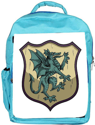 

Snoogg Eco Friendly Canvas Crests Vector Element Backpack Rucksack School Travel Unisex Casual Canvas Bag Bookbag Satchel 5 L Backpack(Blue)