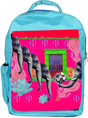 

Snoogg Eco Friendly Canvas Elephant Lover Backpack Rucksack School Travel Unisex Casual Canvas Bag Bookbag Satchel 5 L Backpack(Blue)