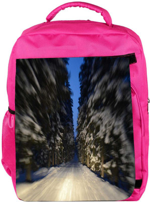 

Snoogg Eco Friendly Canvas Purple Flower Designer Backpack Rucksack School Travel Unisex Casual Canvas Bag Bookbag Satchel 5 L Backpack(Pink)