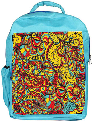 

Snoogg Eco Friendly Canvas Vector Seamless Texture With Abstract Flowers Endless Background Ethnic Sea Backpack Rucksack School Travel Unisex Casual Canvas Bag Bookbag Satchel 5 L Backpack(Blue)