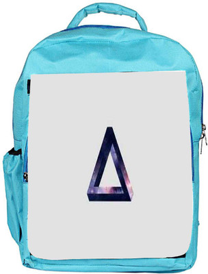 

Snoogg Eco Friendly Canvas Trianlge Designer Backpack Rucksack School Travel Unisex Casual Canvas Bag Bookbag Satchel 5 L Backpack(Blue)