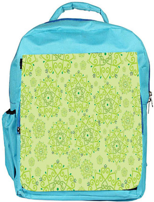 

Snoogg Eco Friendly Canvas Green Pattern Designer Backpack Rucksack School Travel Unisex Casual Canvas Bag Bookbag Satchel 5 L Backpack(Blue)