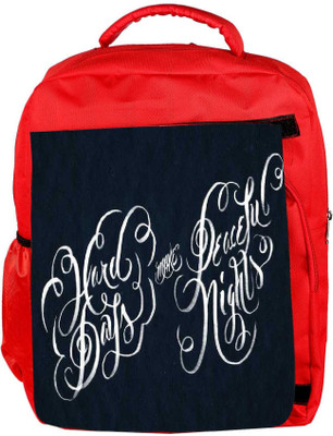 

Snoogg Eco Friendly Canvas Peaceful Backpack Rucksack School Travel Unisex Casual Canvas Bag Bookbag Satchel 5 L Backpack(Red)