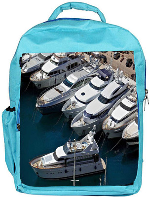 

Snoogg Eco Friendly Canvas White Yards Designer Backpack Rucksack School Travel Unisex Casual Canvas Bag Bookbag Satchel 5 L Backpack(Blue)