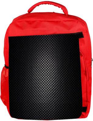

Snoogg Eco Friendly Canvas Black Spots Designer Backpack Rucksack School Travel Unisex Casual Canvas Bag Bookbag Satchel 5 L Backpack(Red)