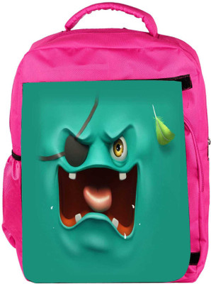

Snoogg Eco Friendly Canvas Pirate Ghost 2682 Backpack Rucksack School Travel Unisex Casual Canvas Bag Bookbag Satchel 5 L Backpack(Pink)
