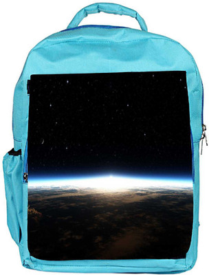 

Snoogg Eco Friendly Canvas Satelite Designer Backpack Rucksack School Travel Unisex Casual Canvas Bag Bookbag Satchel 5 L Backpack(Blue)